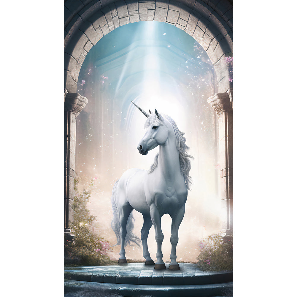 Fantasy Unicorn - Full Round Drill Diamond Painting 40*70CM