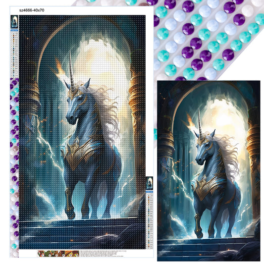 Fantasy Unicorn - Full Round Drill Diamond Painting 40*70CM