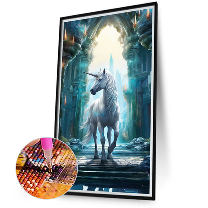 Fantasy Unicorn - Full Round Drill Diamond Painting 40*70CM