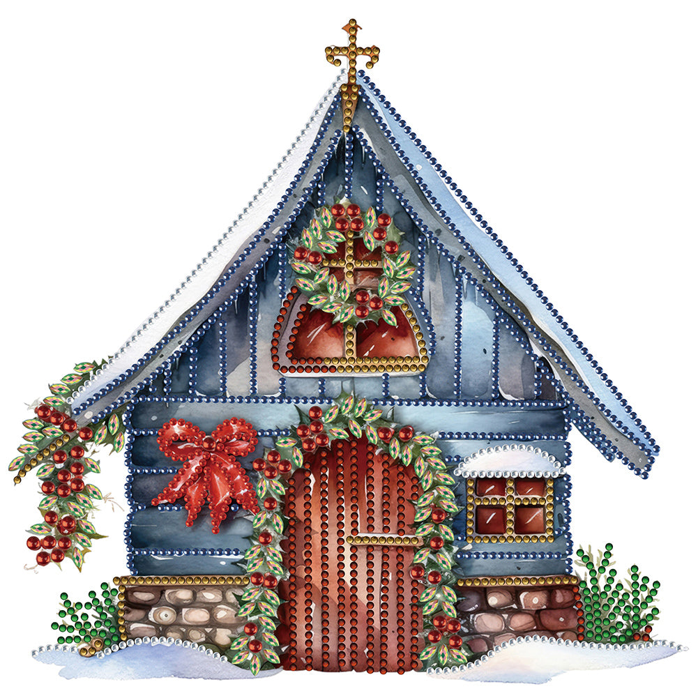 Christmas Cottage - Special Shaped Drill Diamond Painting 30*30CM