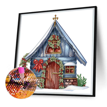 Christmas Cottage - Special Shaped Drill Diamond Painting 30*30CM