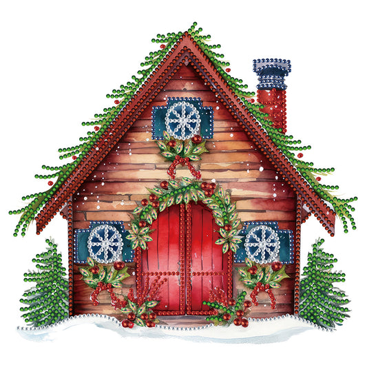 Christmas Cottage - Special Shaped Drill Diamond Painting 30*30CM