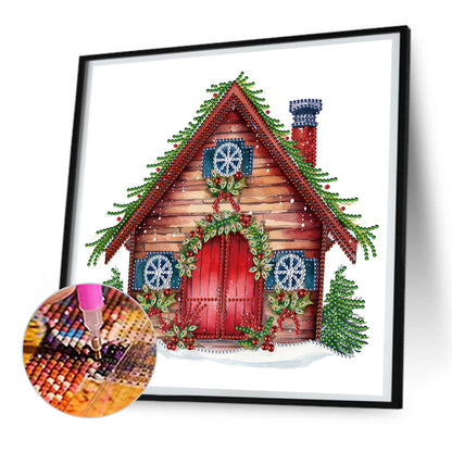 Christmas Cottage - Special Shaped Drill Diamond Painting 30*30CM