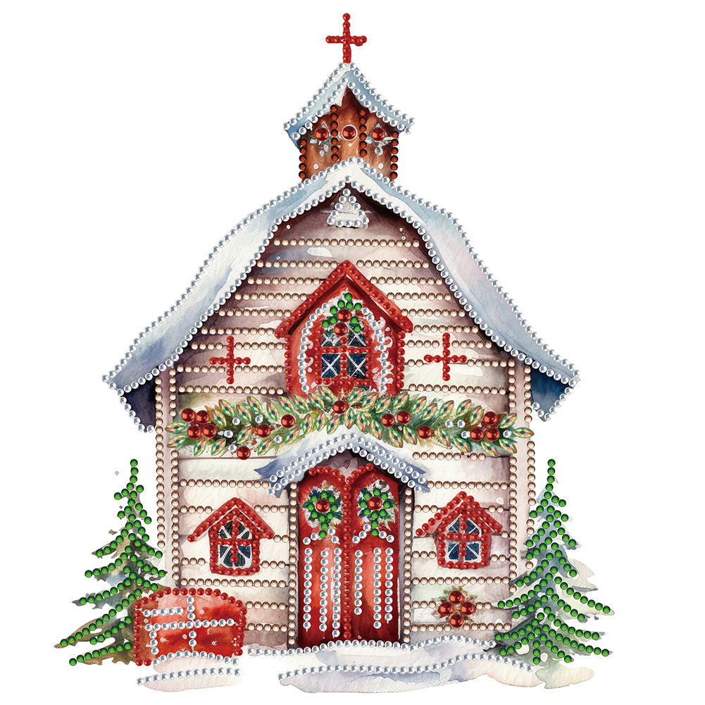 Christmas Cottage - Special Shaped Drill Diamond Painting 30*30CM