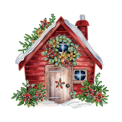 Christmas Cottage - Special Shaped Drill Diamond Painting 30*30CM