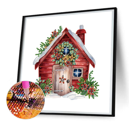 Christmas Cottage - Special Shaped Drill Diamond Painting 30*30CM