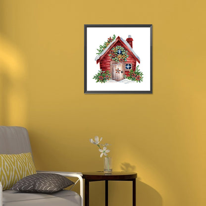 Christmas Cottage - Special Shaped Drill Diamond Painting 30*30CM