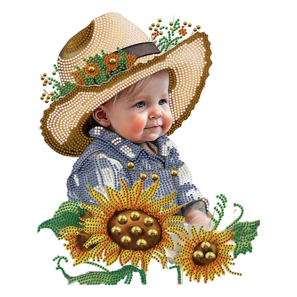 Cowboy Kid - Special Shaped Drill Diamond Painting 30*40CM