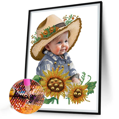 Cowboy Kid - Special Shaped Drill Diamond Painting 30*40CM