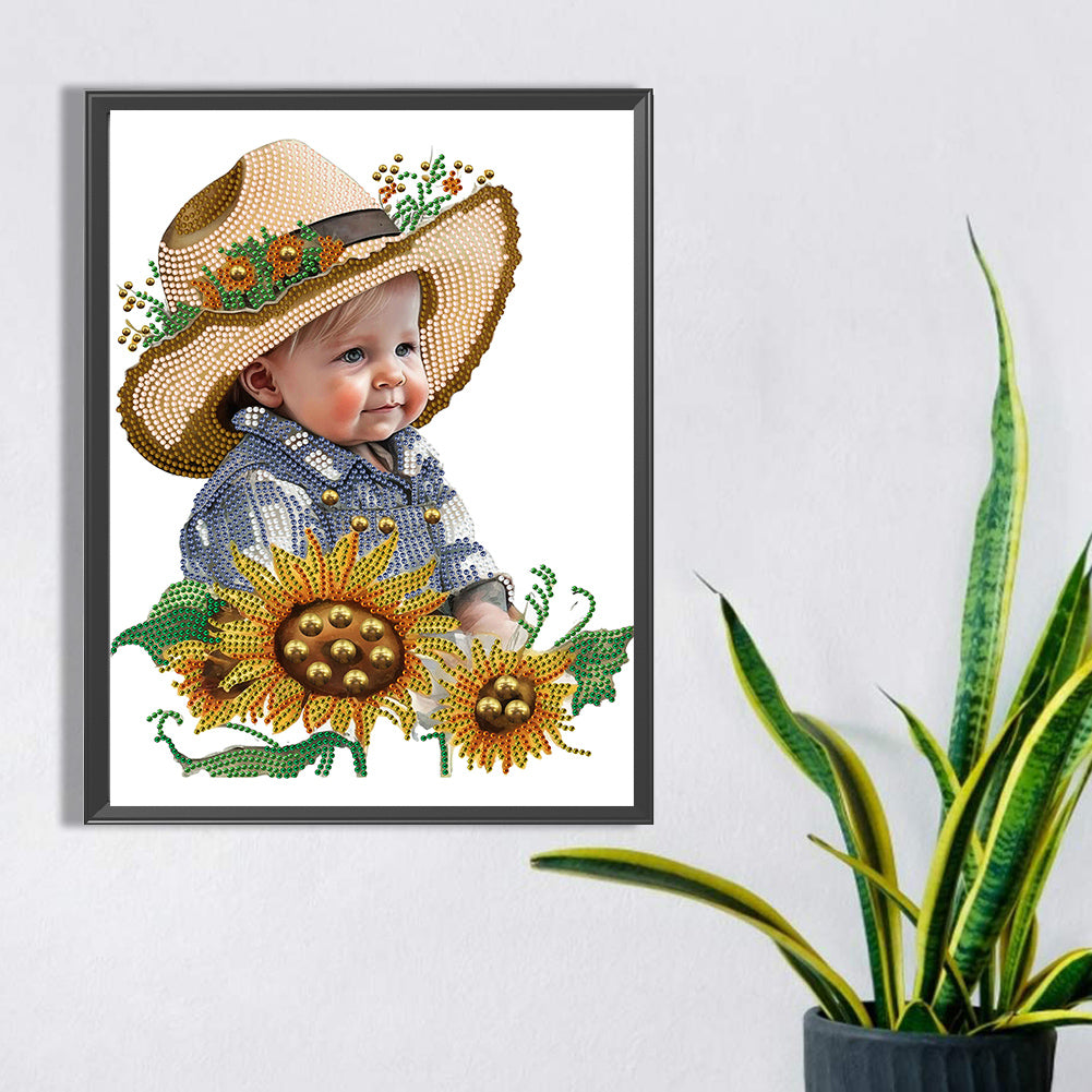 Cowboy Kid - Special Shaped Drill Diamond Painting 30*40CM