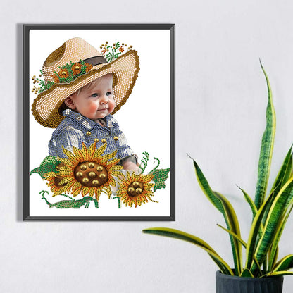 Cowboy Kid - Special Shaped Drill Diamond Painting 30*40CM