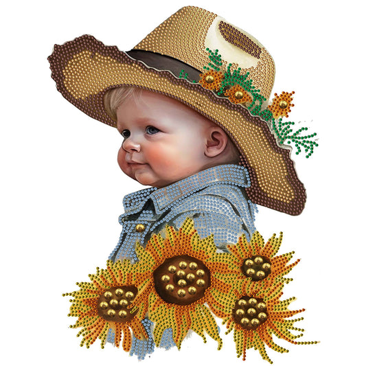 Cowboy Kid - Special Shaped Drill Diamond Painting 30*40CM