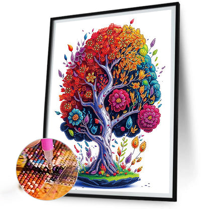 Life Tree - Special Shaped Drill Diamond Painting 30*40CM