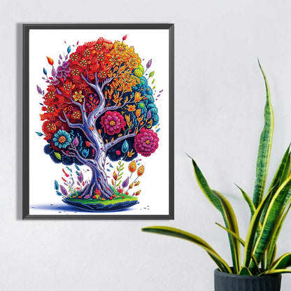 Life Tree - Special Shaped Drill Diamond Painting 30*40CM