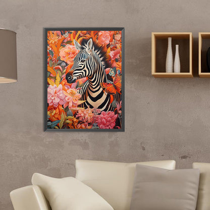 Zebra - Full Round Drill Diamond Painting 30*40CM