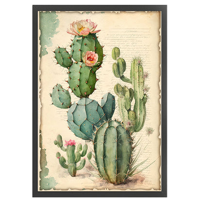 Vintage Poster - Cactus Flower - 11CT Stamped Cross Stitch 40*60CM