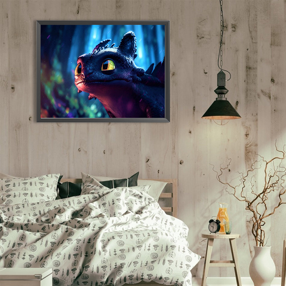 How To Train Your Dragon Toothless - Full Round Drill Diamond Painting 40*30CM