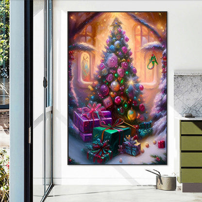 Christmas Tree - AB Round Drill Diamond Painting 45*70CM