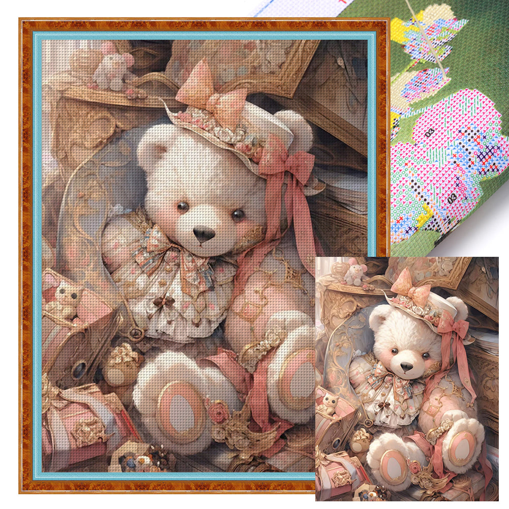 Cute Bear - 11CT Stamped Cross Stitch 50*65CM