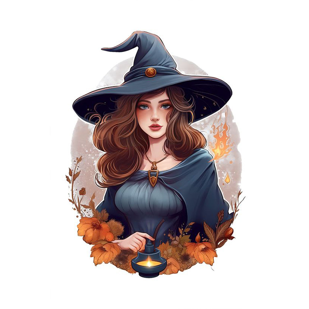 Witch - 11CT Stamped Cross Stitch 50*70CM