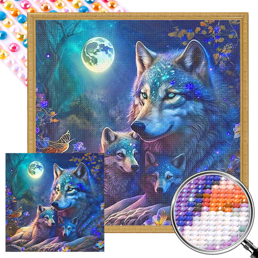 Wolf - Full AB Round Drill Diamond Painting 40*40CM