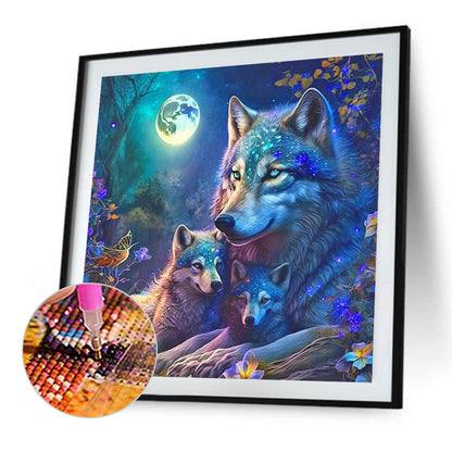 Wolf - Full AB Round Drill Diamond Painting 40*40CM