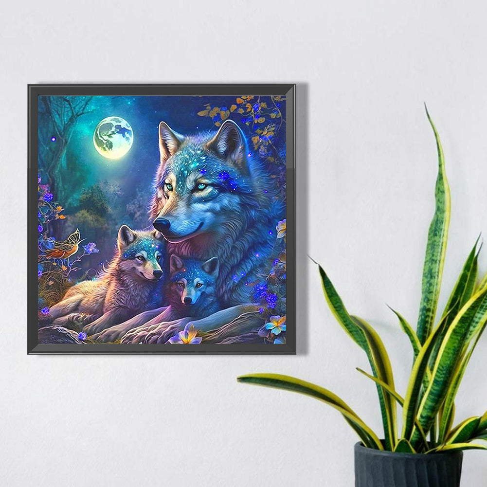 Wolf - Full AB Round Drill Diamond Painting 40*40CM