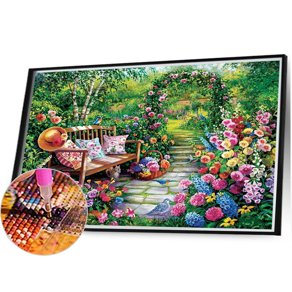 Patio - Full AB Round Drill Diamond Painting 45*40CM