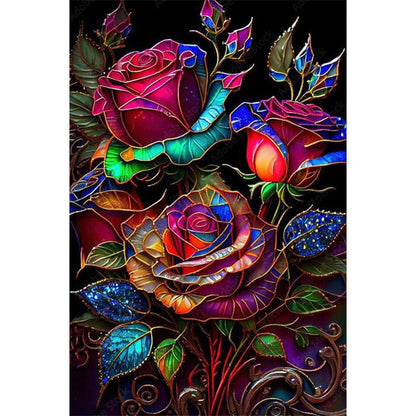 Roses - Full AB Round Drill Diamond Painting 40*60CM