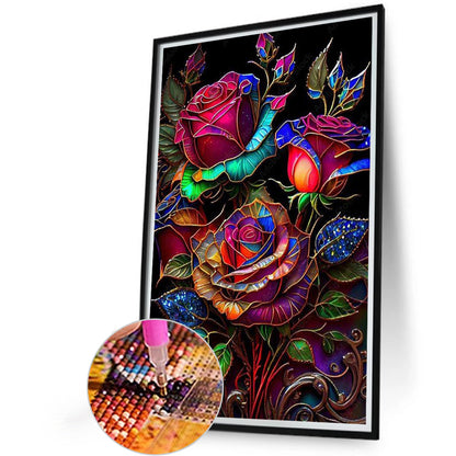 Roses - Full AB Round Drill Diamond Painting 40*60CM