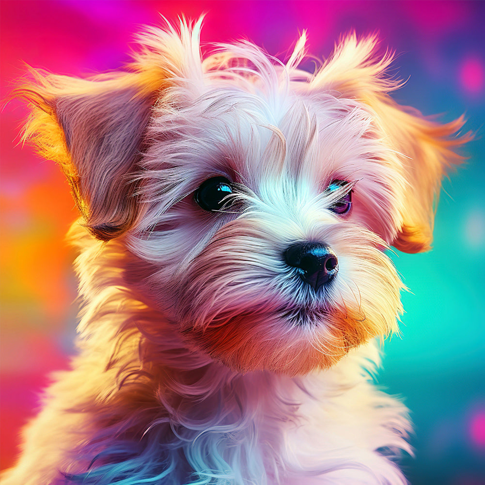 Pet Puppy - Full Round Drill Diamond Painting 40*40CM