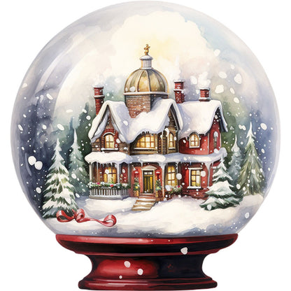 Christmas Crystal Ball - 18CT Stamped Cross Stitch 25*25CM