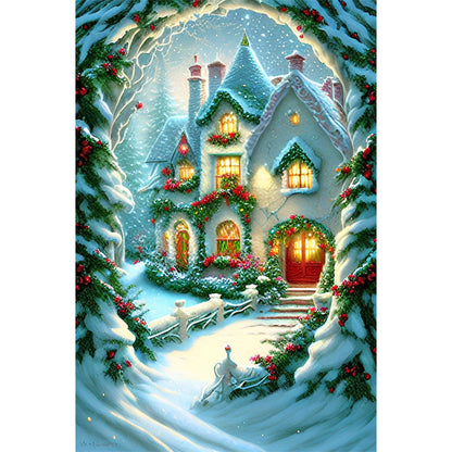Igloo And Carriage - Full Round Drill Diamond Painting 40*60CM