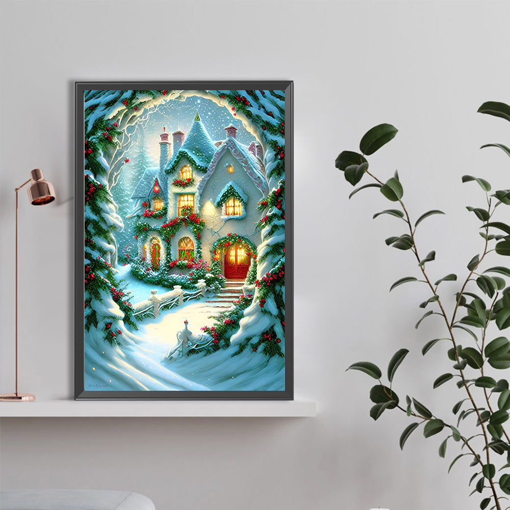 Igloo And Carriage - Full Round Drill Diamond Painting 40*60CM