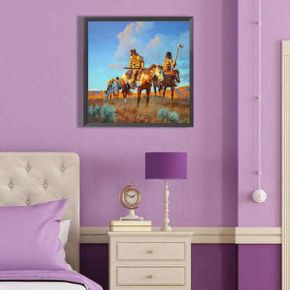 People Hunting - Full Round Drill Diamond Painting 40*40CM