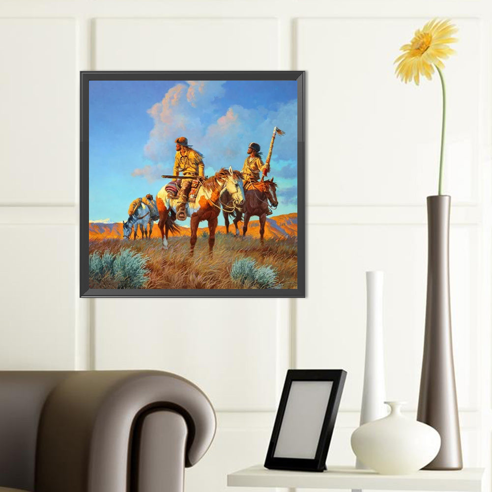 People Hunting - Full Round Drill Diamond Painting 40*40CM