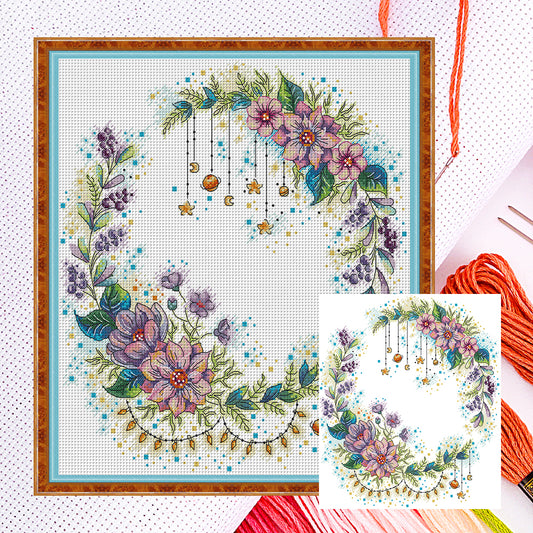 Fairy Garland - 14CT Counted Cross Stitch 36*40CM(Joy Sunday)