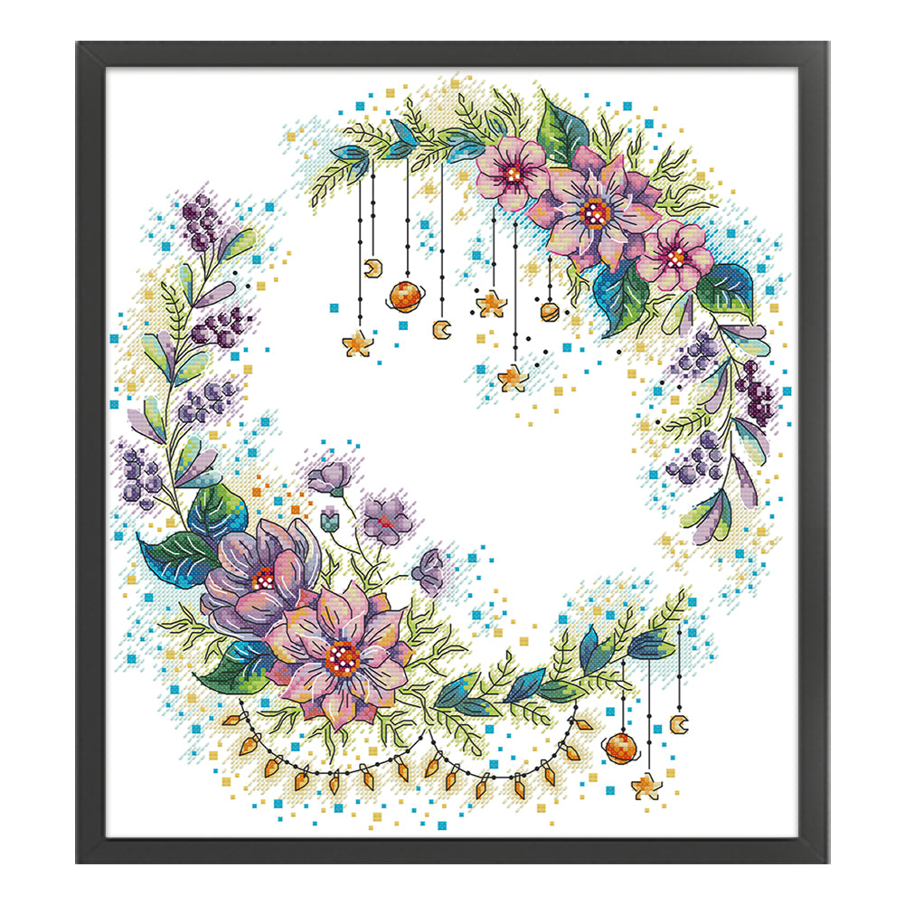 Fairy Garland - 14CT Counted Cross Stitch 36*40CM(Joy Sunday)