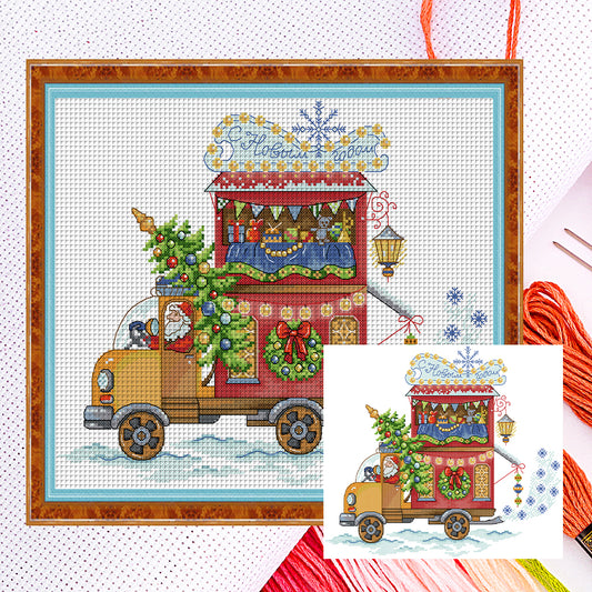 Christmas Gift - 14CT Counted Cross Stitch 37*32CM(Joy Sunday)