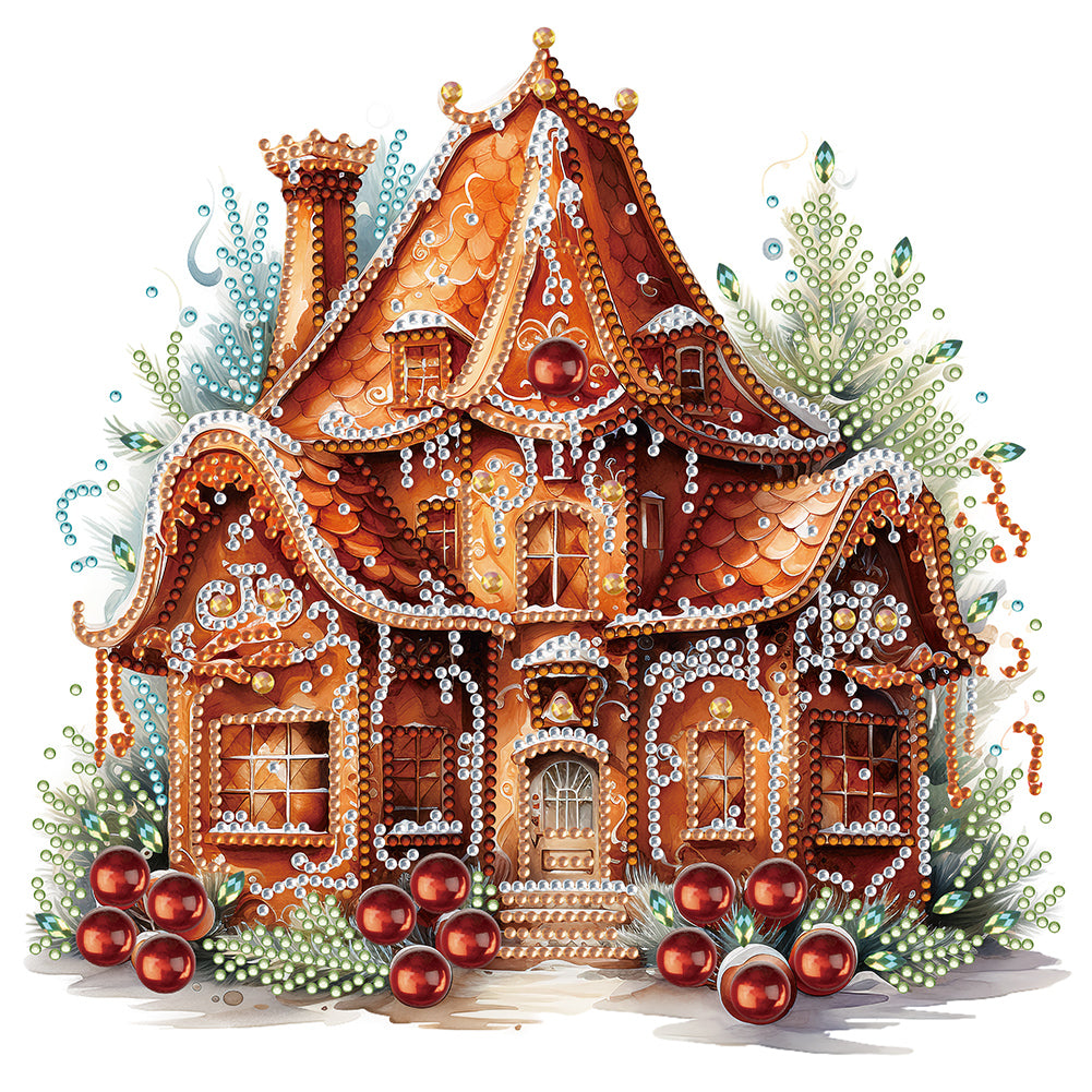 Christmas Cookie House - Special Shaped Drill Diamond Painting 30*30CM