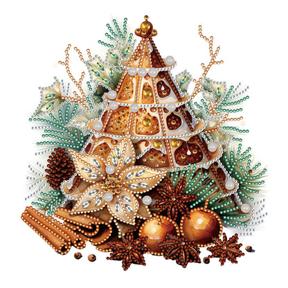 Christmas Cookie Cinnamon Towers - Special Shaped Drill Diamond Painting 30*30CM