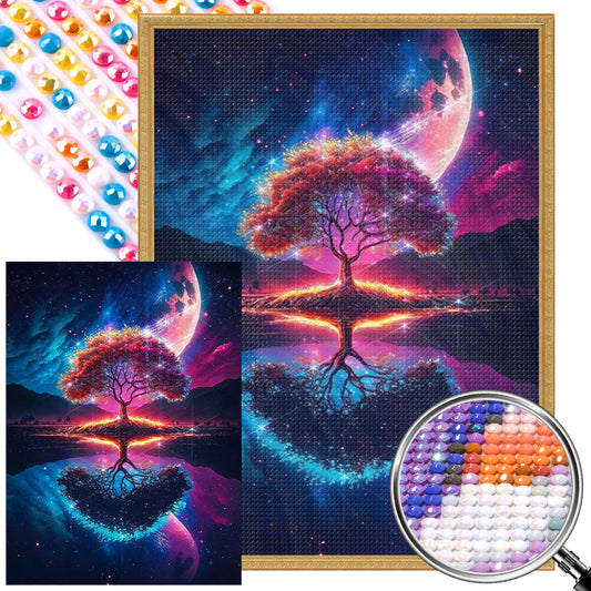 Four Seasons Tree Of Life - Full Round AB Drill Diamond Painting 40*55CM