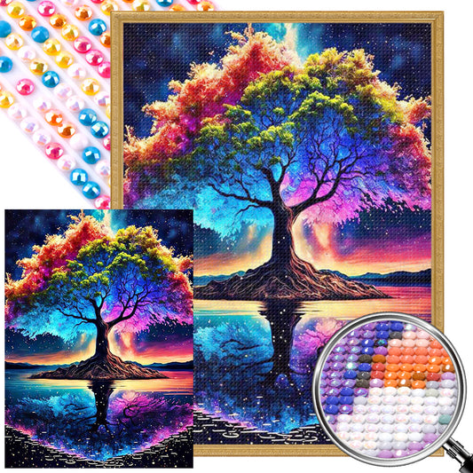 Four Seasons Tree Of Life - Full Round AB Drill Diamond Painting 40*55CM