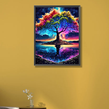 Four Seasons Tree Of Life - Full Round AB Drill Diamond Painting 40*55CM