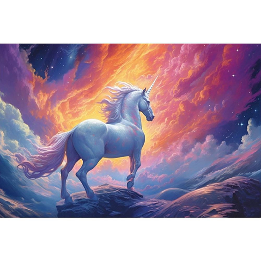 Unicorn - Full Round Drill Diamond Painting 60*40CM