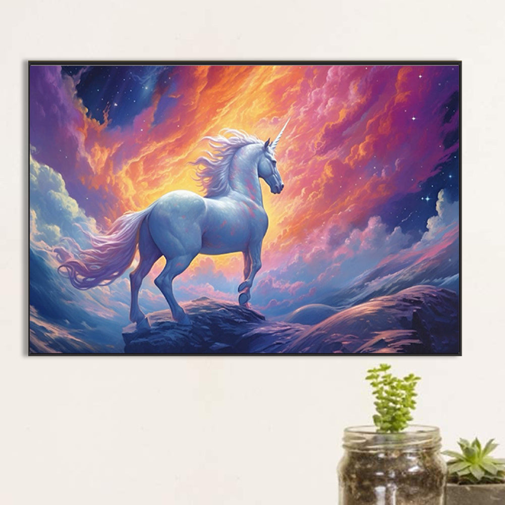 Unicorn - Full Round Drill Diamond Painting 60*40CM