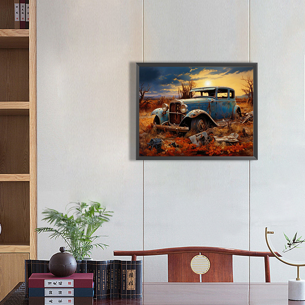 Junk Car - Full Round Drill Diamond Painting 50*40CM