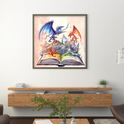 Magic Book - 11CT Stamped Cross Stitch 50*50CM