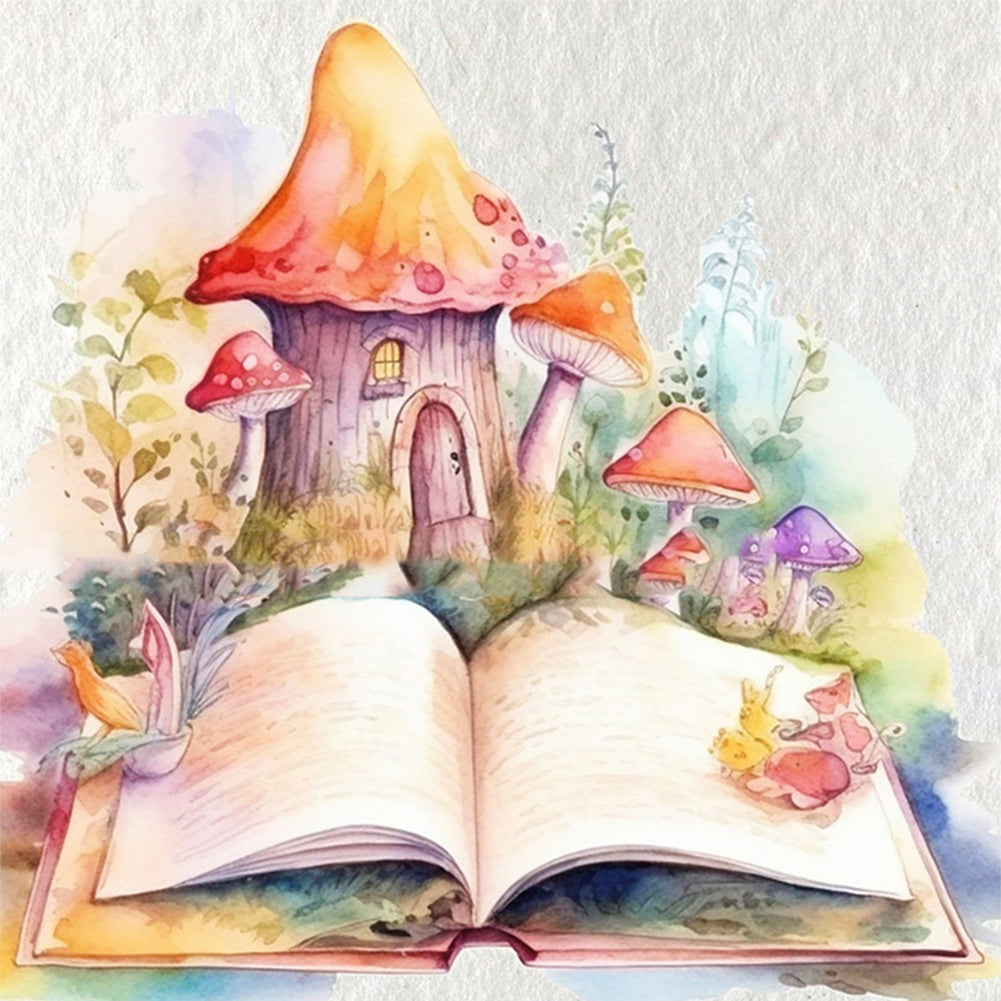 Magic Book - 11CT Stamped Cross Stitch 50*50CM