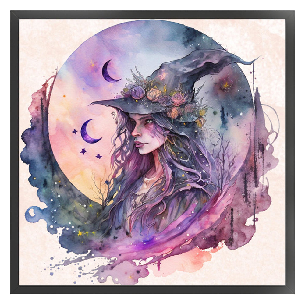 Witch - 11CT Stamped Cross Stitch 50*50CM